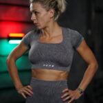 Passion Crop Top Anthracite Gray